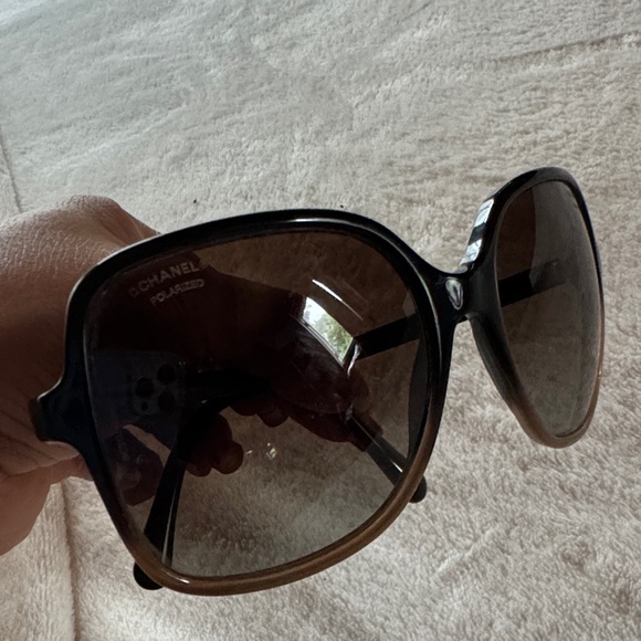 CHANEL Black and Brown Women's Sunglasses - Picture 5 of 5